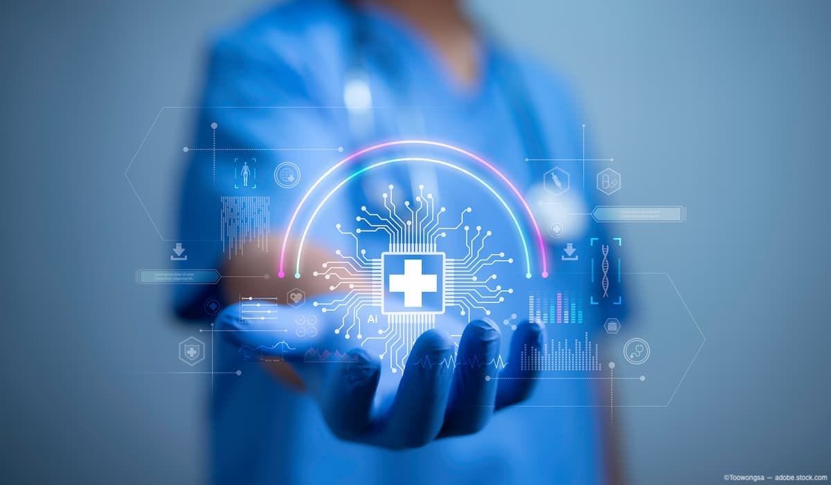 Healthcare graphic in physician's hand Image Credit: AdobeStock/Toowongsa