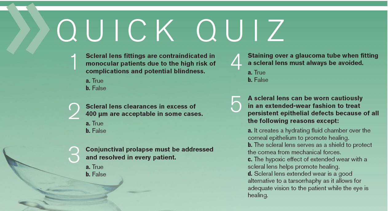 Quiz: How to fit scleral lenses with confidence and caution