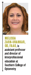 Melissa Zarn-Urankar, OD, FAAO headshot