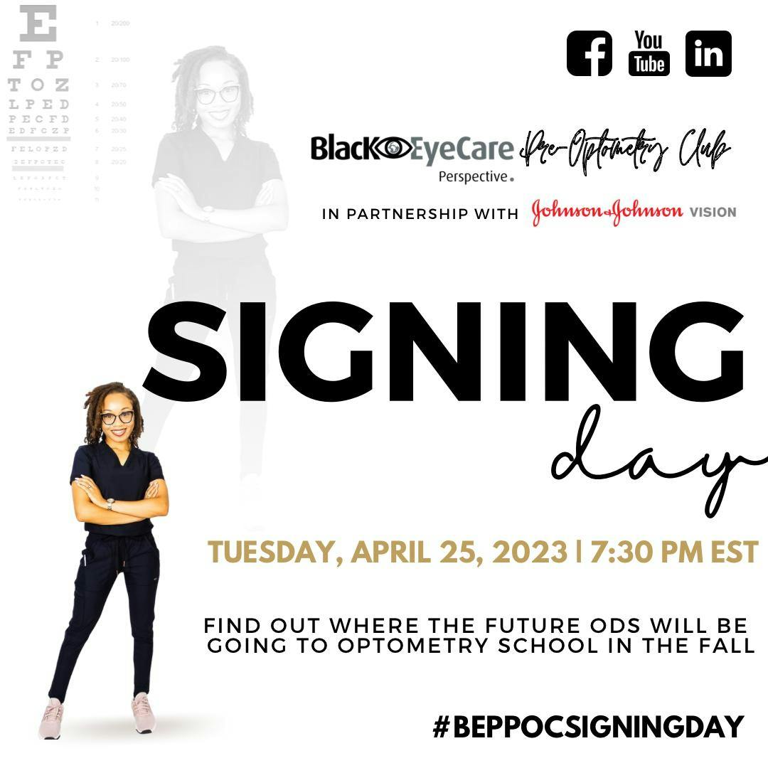 Black EyeCare Perspective announces third annual signing day event