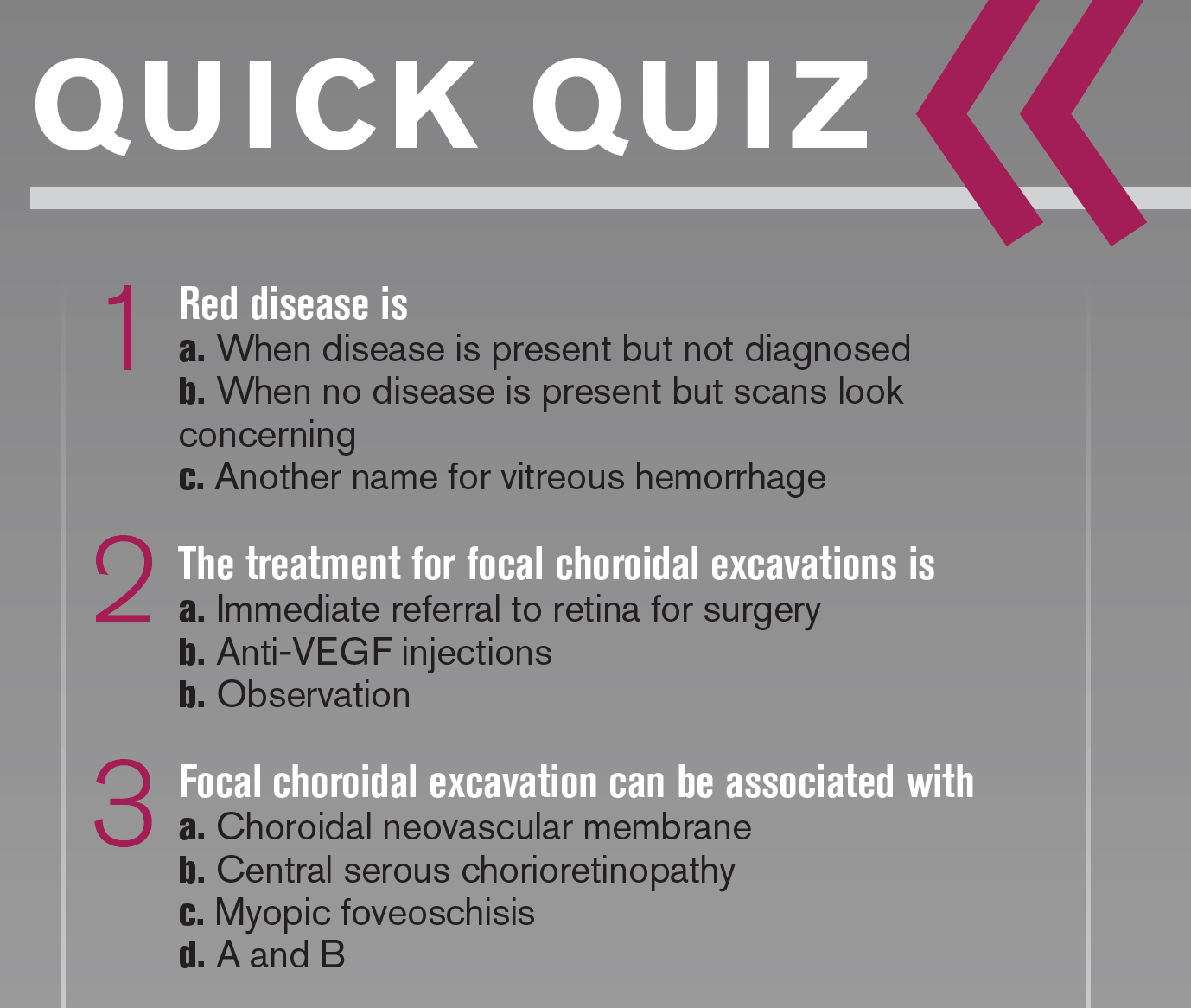 Quiz: OCT helps diagnose macular pathology