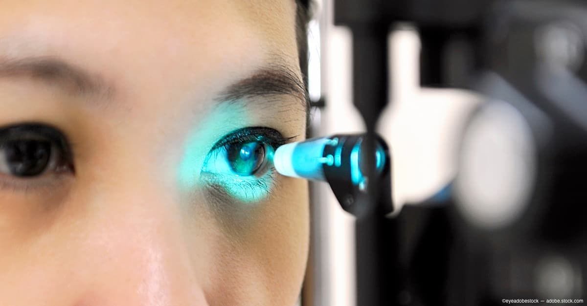 Woman undergoes tonometry Image credit: AdobeStock/eyeadobestock