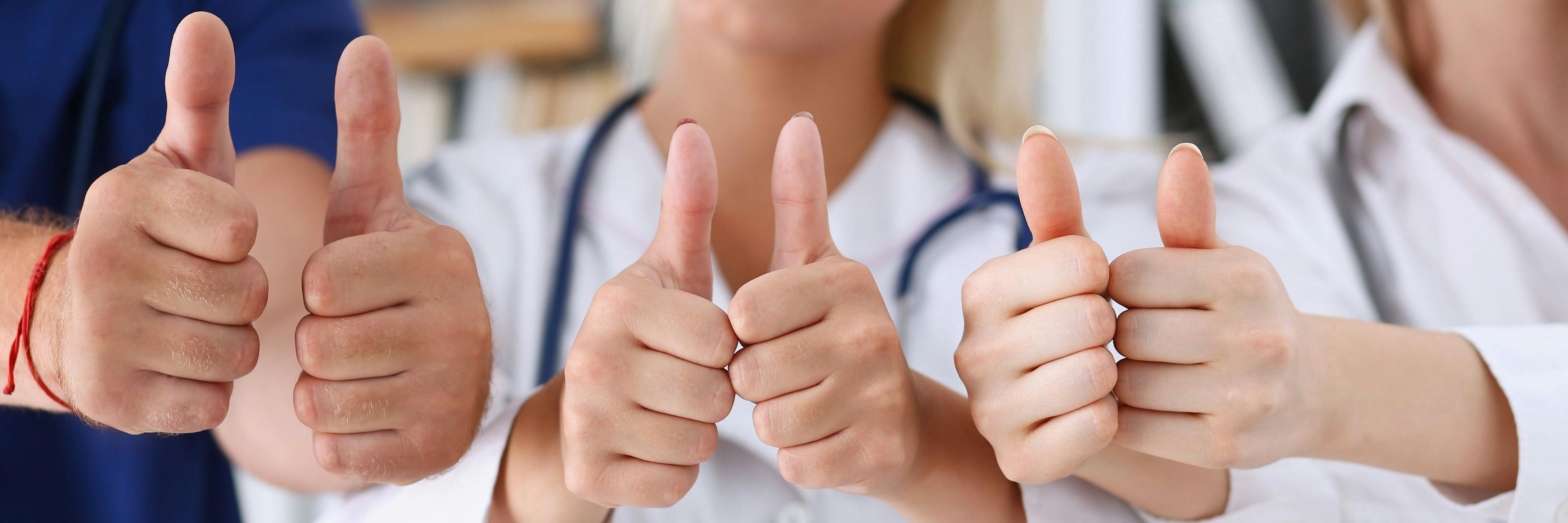 Doctors give thumbs up