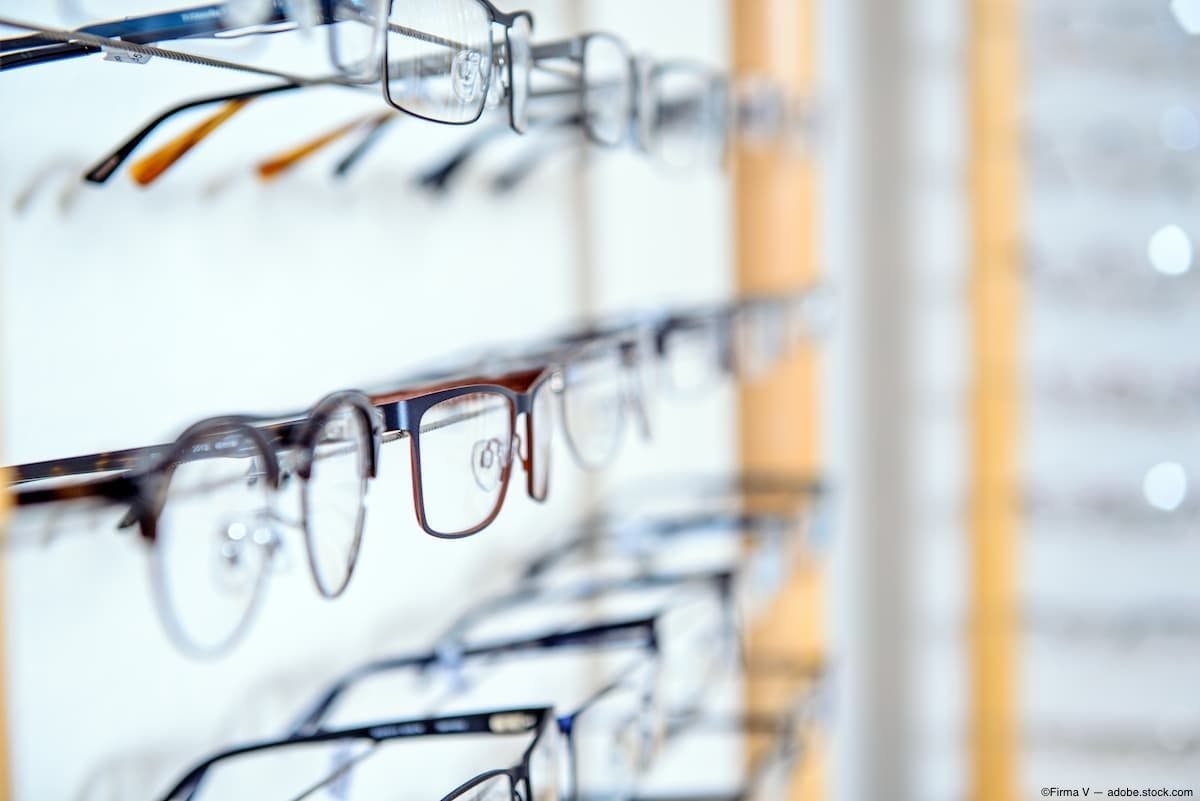 Glasses on wall of optometrist office Image Credit ©Firma V - adobe.stock.com