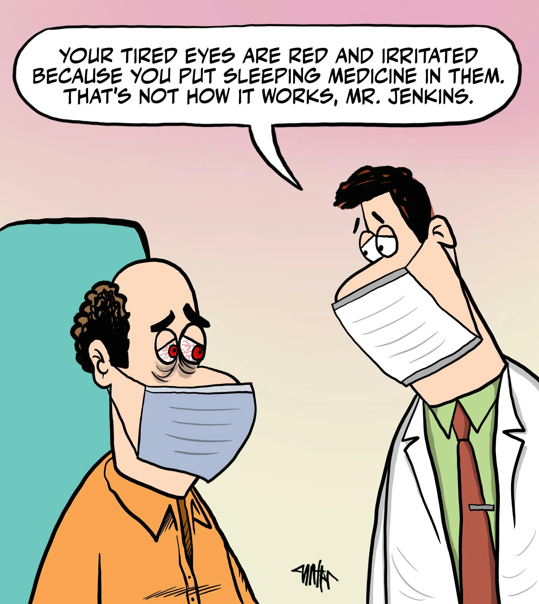 Wrong eye medicine