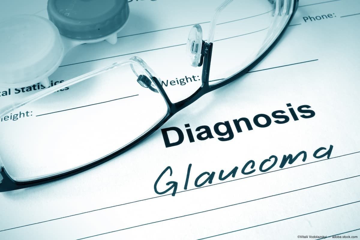Glaucoma written as diagnosis on chart Image Credit: AdobeStock/VitaliiVodolazskyi 