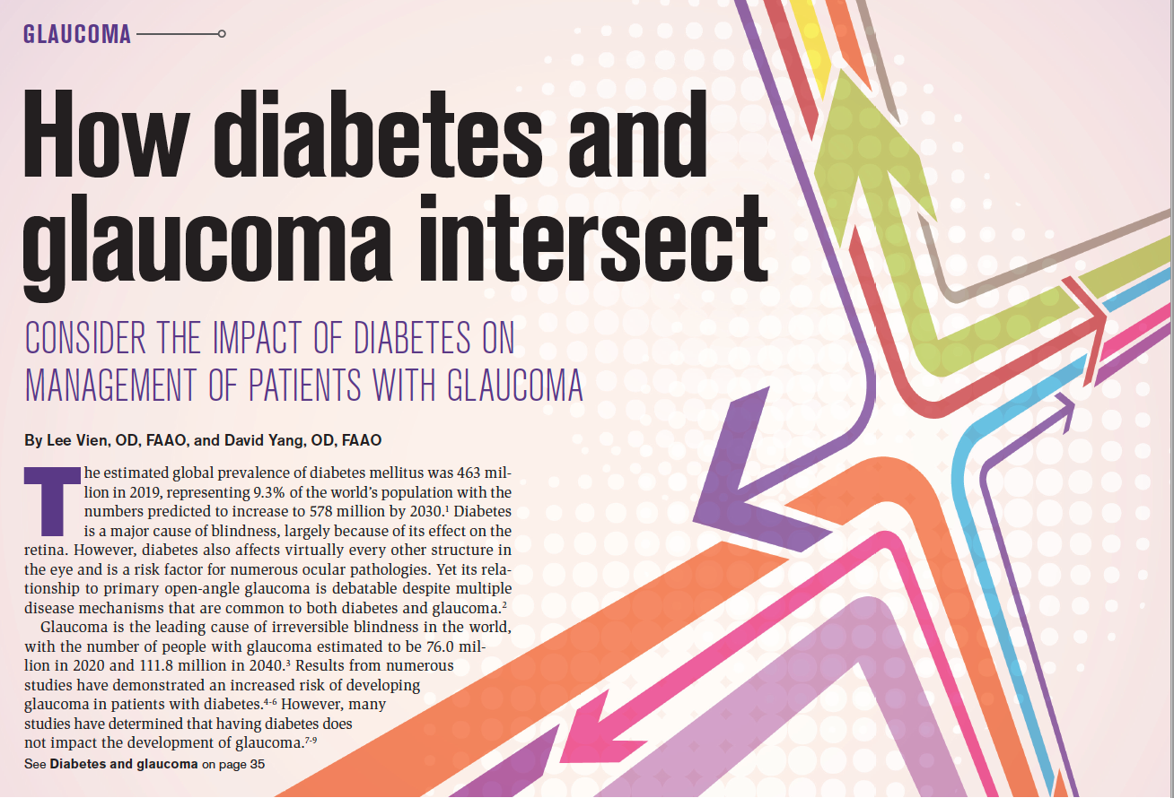 How diabetes and glaucoma intersect