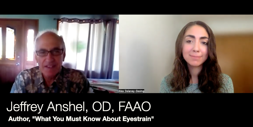 Dr. Anshel offers guidelines on eyestrain management in new book